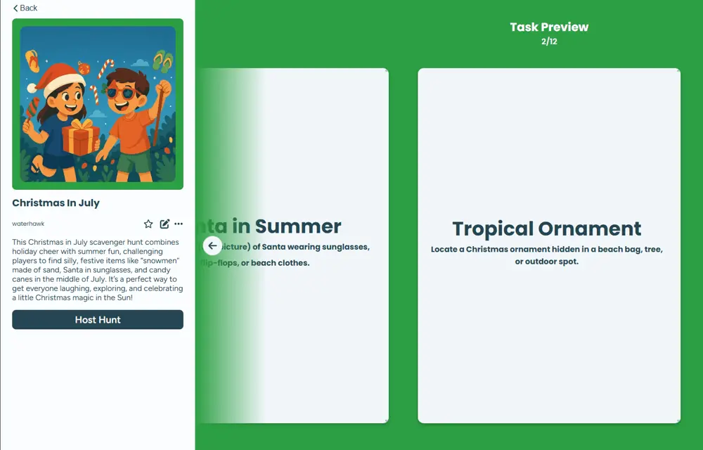 A Seeker Games Christmas In July Scavenger Hunt